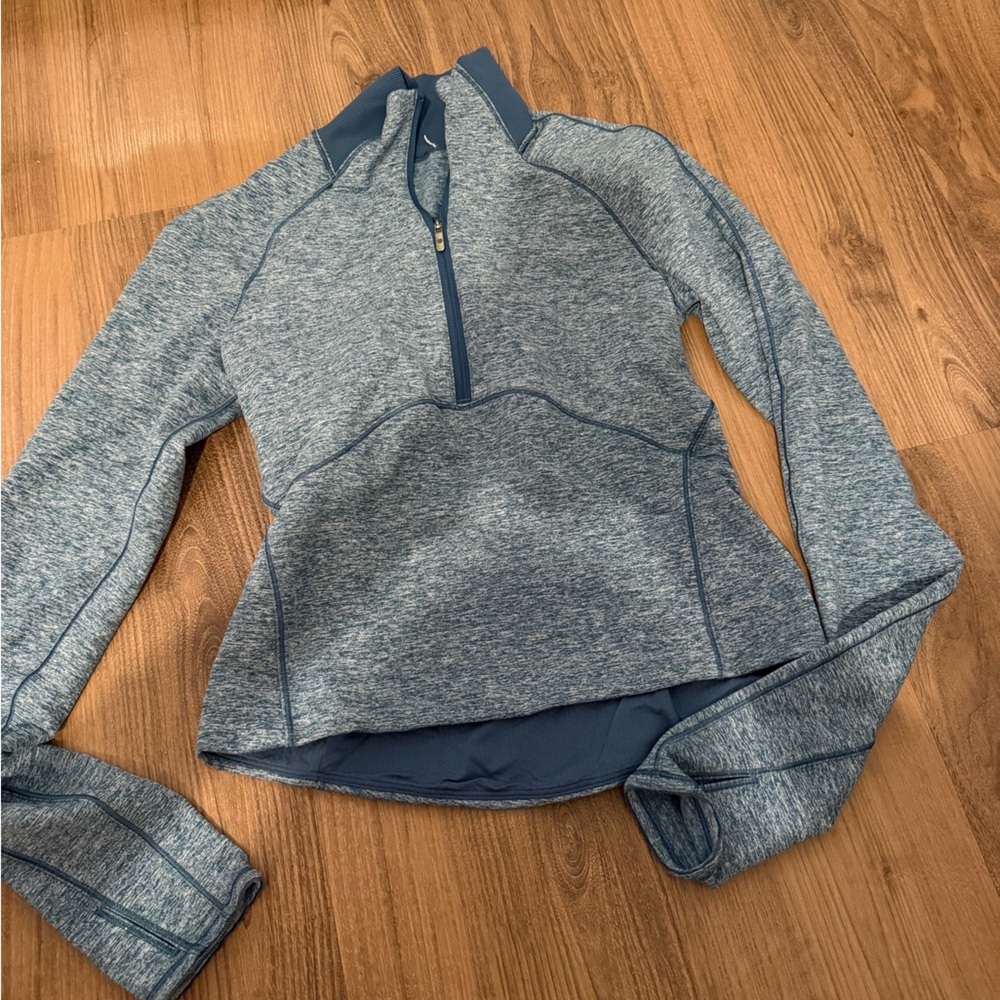 Lululemon Blue Quarter-Zip Pullover
